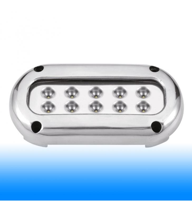 Luz sumergible estanca INOX color azul