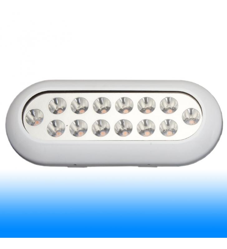 Luz sumergible estanca en polímero 14 LEDS color azul