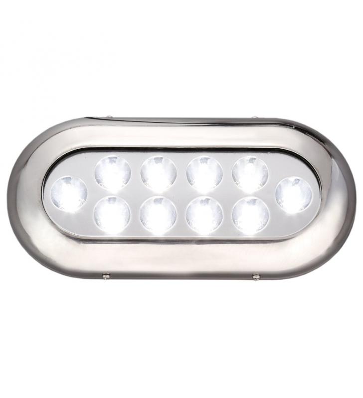 Luz sumergible estanca INOX316 10 LEDS color azúl