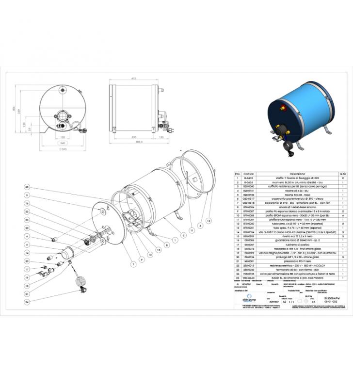 Calentador de agua Albin 30L