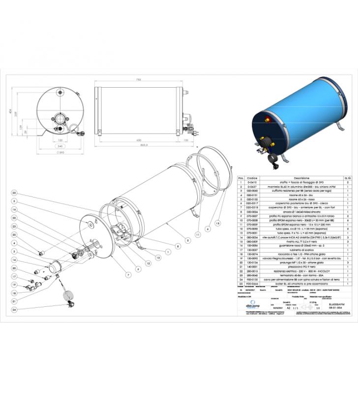 Calentador de agua Albin 60L