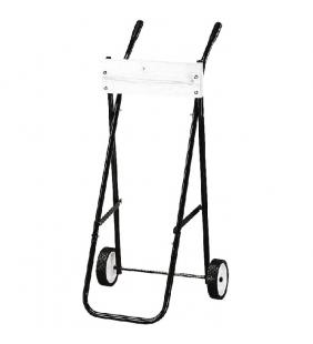 Soporte negro con ruedas para fueraborda hasta 50Kg