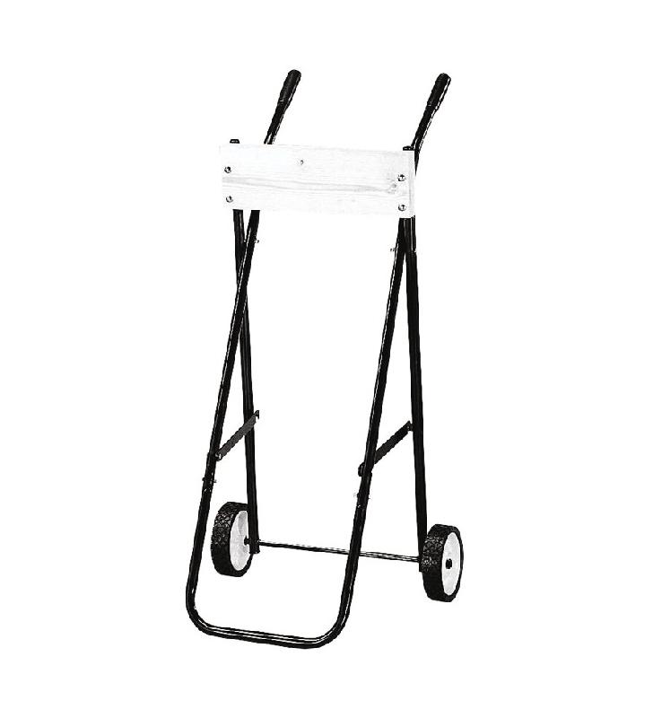 Soporte negro con ruedas para fueraborda hasta 50Kg