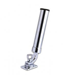 Cañero regulable 40 mm base plana de latón cromado