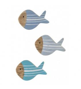 Imanes de madera peces