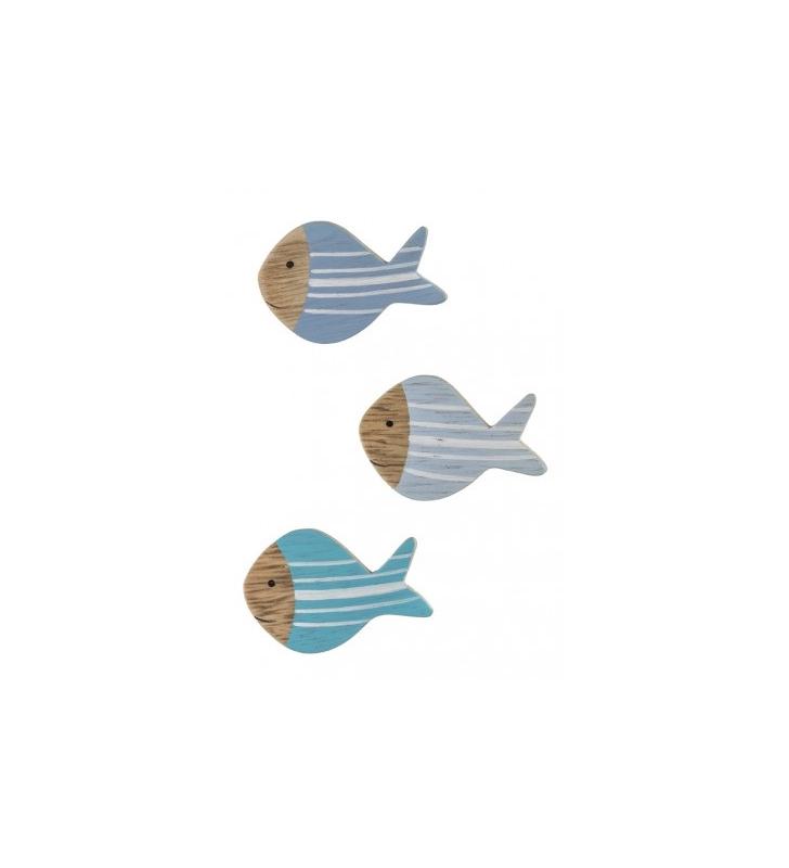 Imanes de madera peces