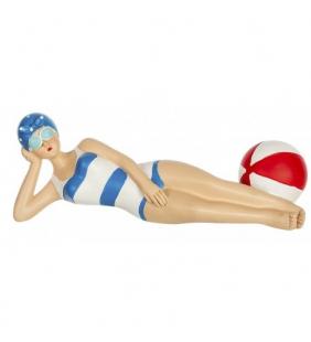 Figura bañista con pelota