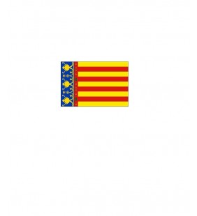 Bandera Valencia 20 x 30 cm