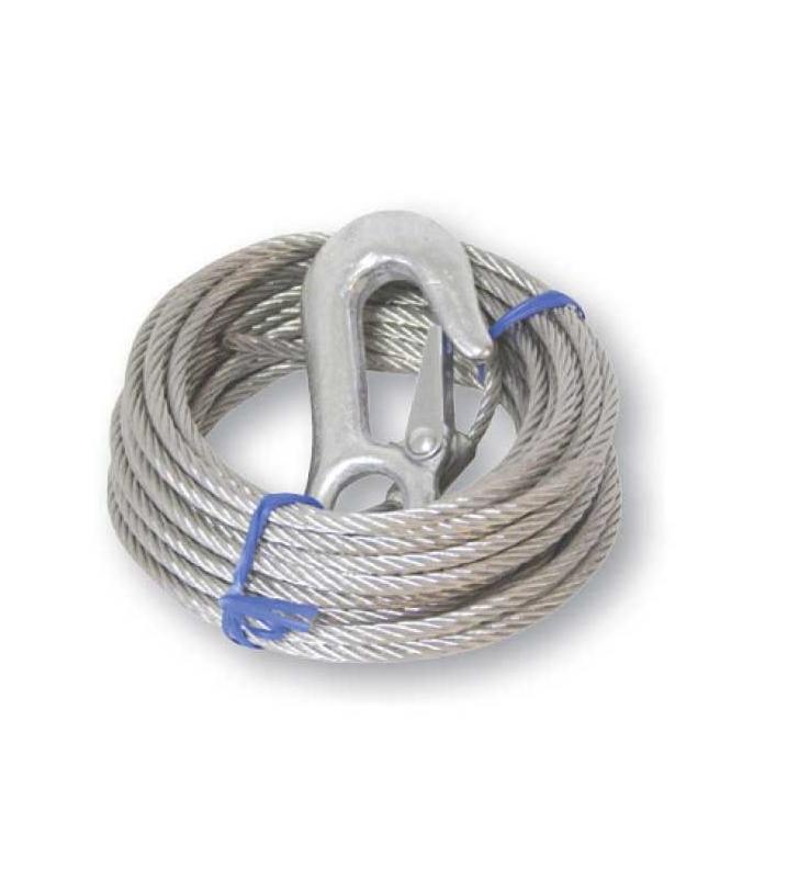 Cable de cabrestante con gancho de seguridad forjado