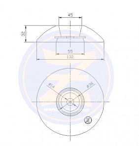 Medidas de Anodo disco 132mm flaps Fairline Zineti