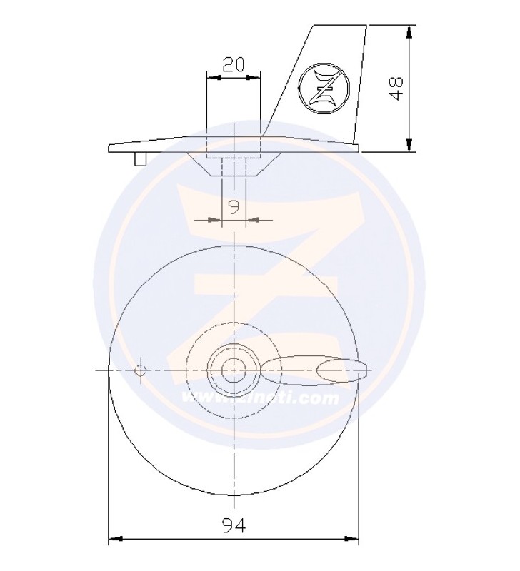 Medidas de Anodo para fueraborda Honda Z-7104