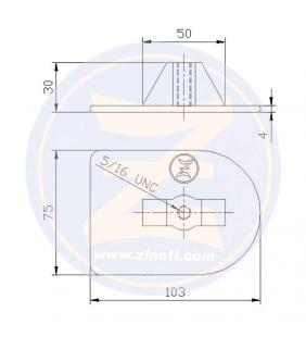 Ánodo placa fuera borda 20HP Z4100 Zineti
