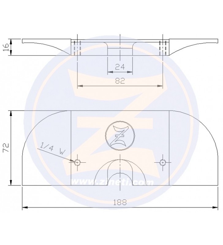 Medidas de Anodo para cola Alpha One Z-4351