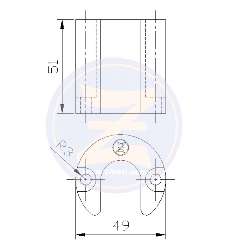 Medidas de Anodo para elevador de cola Bravo III Z-4333