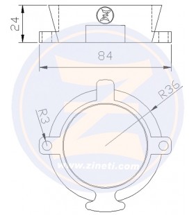Medidas de Anodo para eje de cola Alpha One Z-4334