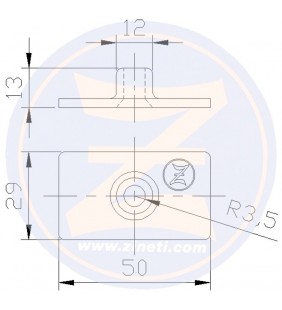 Medidas de Anodo placa para fueraborda Mercury Z-4331