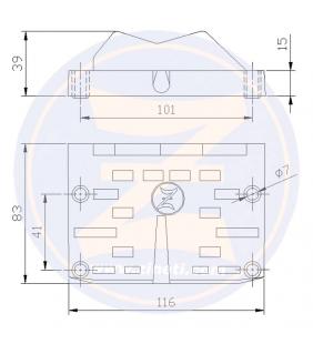 Ánodo placa para Serie OMC  100-245 HP Zineti