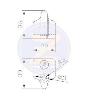 Ánodo para fueraborda Johnson-Evinrude 4-8 HP (1984-2005)