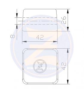 Ánodo cubo fueraborda OMC/Johnson/Evinrude Zineti