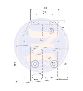 Ánodo para cola OMC-COBRA 130-385 HP Zineti