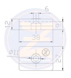Ánodo para fueraborda Johnson-Evinrude 8/9,9/15 HP 4T