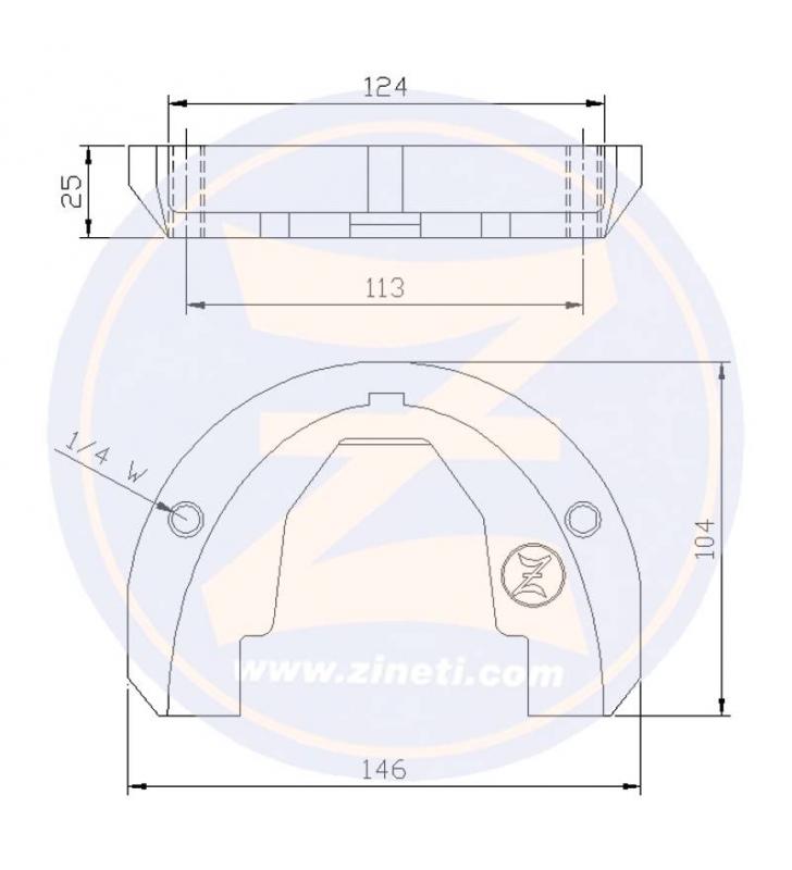 Ánodo para cola fueraborda OMC-COBRA 90HP Zineti