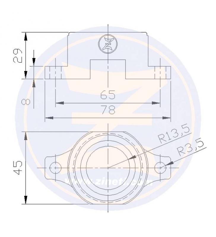Ánodo collar para fueraborda Johnson-Evinrude 40-50HP Zineti