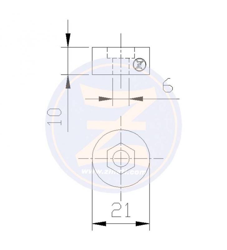 Ánodo circular culata Suzuki DF60-DF140 (1998-2006) Zineti