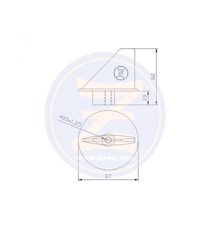 Ánodo aleta fueraborda Suzuki DT150-225HP Zineti