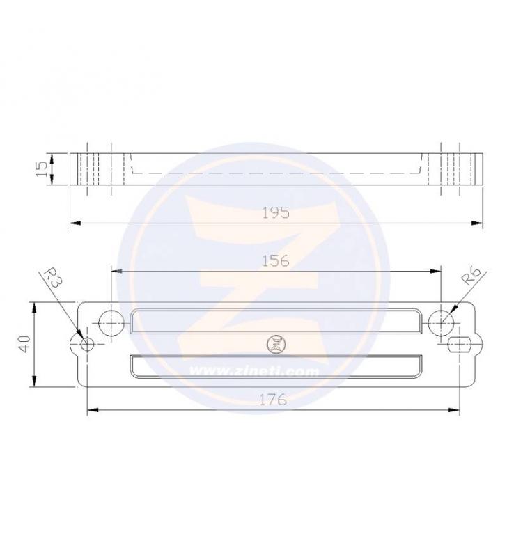 Barra para transom fueraborda Suzuki DF/DT Zineti