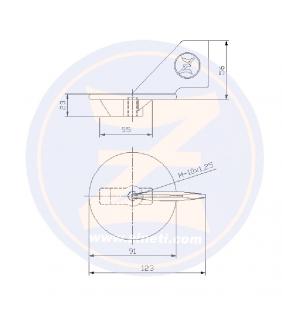 Anodo aleta para Yamaha y Mariner de 60 a 90Hp