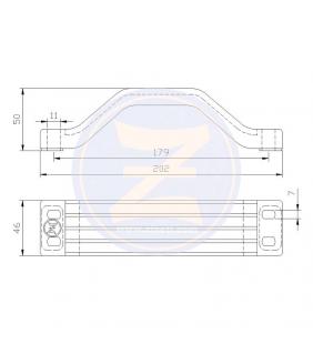 Ánodo placa para soporte de Yamaha 115-350HP Zineti