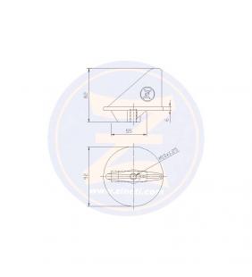 Ánodo aleta para fueraborda Yamaha 55HP Zineti