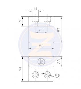 Ánodo para soporte de cola Volvo Penta 270-280 Zineti