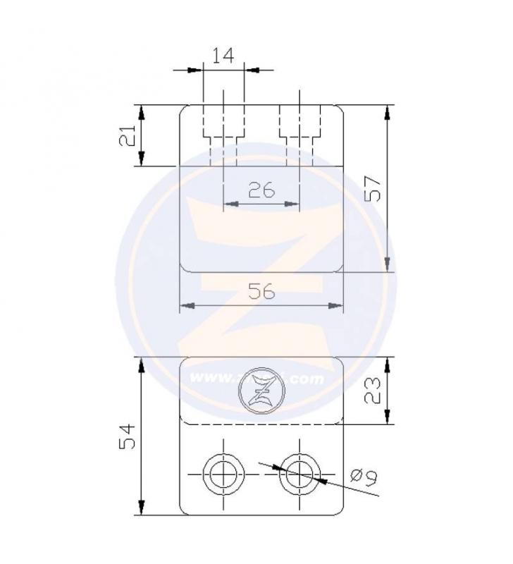 Ánodo para soporte de cola Volvo Penta 270-280 Zineti