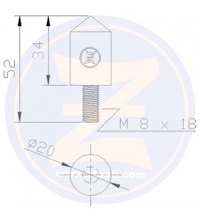 Anodo para enfriador Yanmar