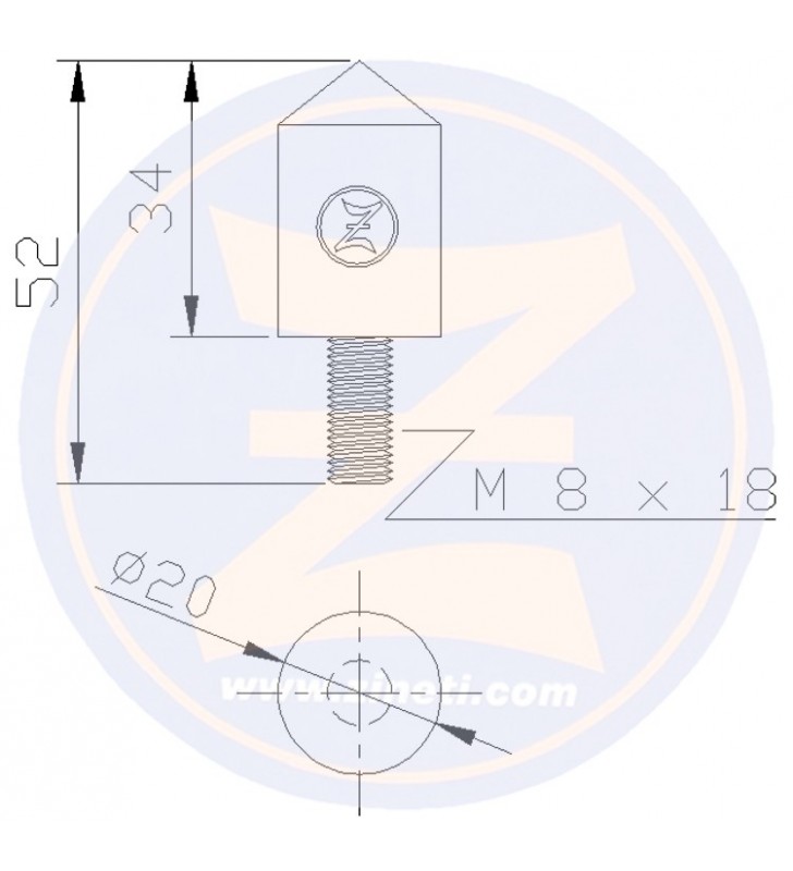 Anodo para enfriador Yanmar