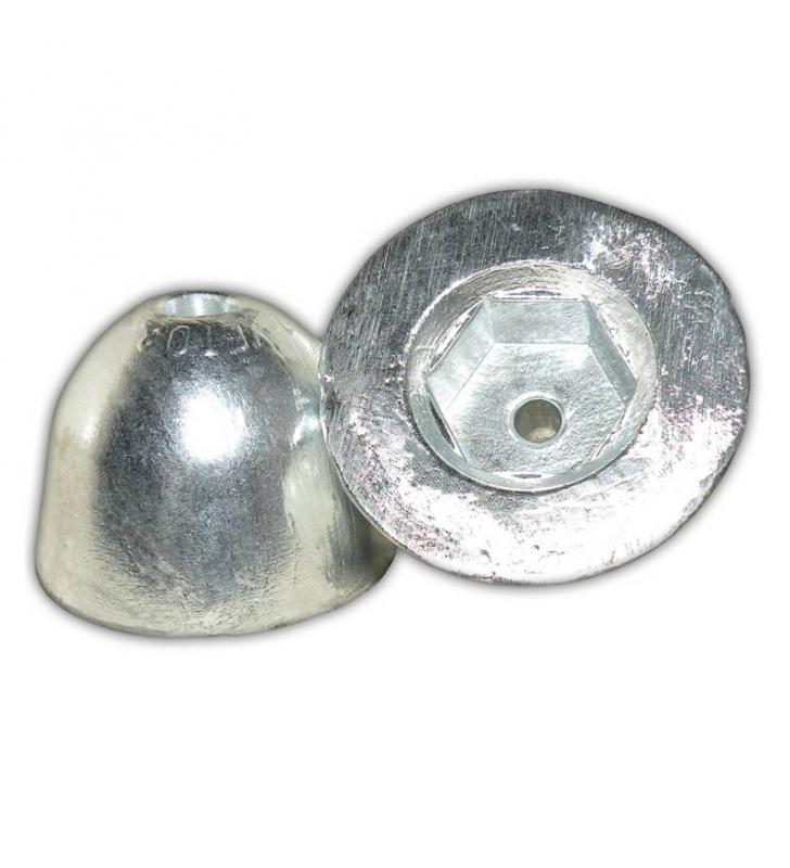 Ánodo ojiva hexagonal para túnel de maniobra 60mm Vetus Zineti
