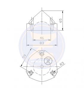Ánodo para hélices Max Prop eje Ø46mm Zineti