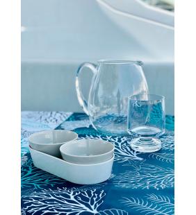 Mantel 155 X 130 resinado Coastal blanco