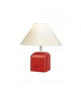 Lámpara baliza roja alto 44 cm.
