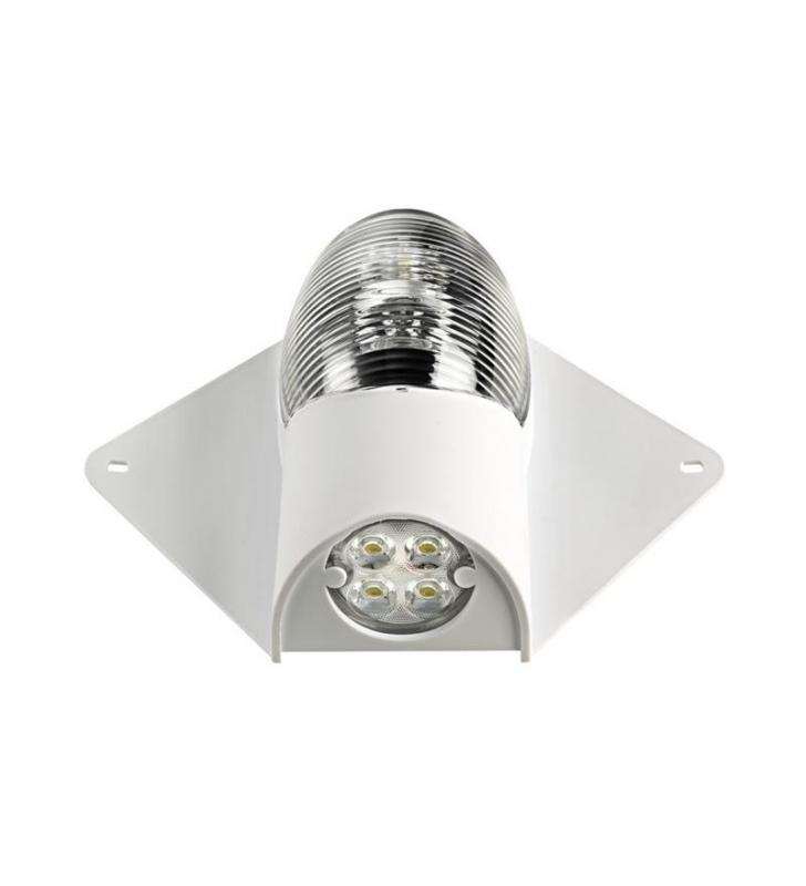 Luz led tope y faro de cubierta blanca