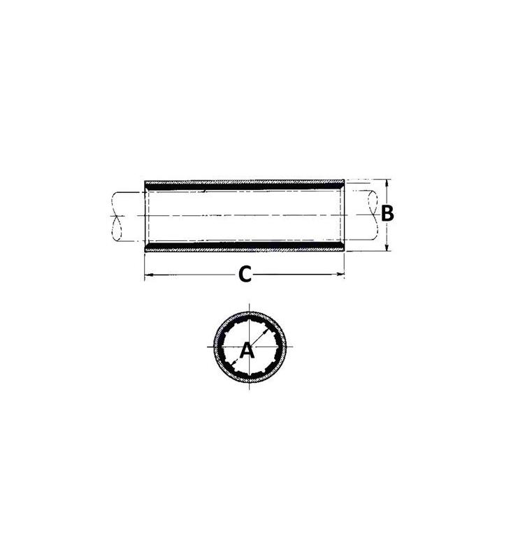 Cojinete de goma 22x29x75mm