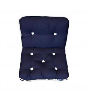 Cojín Kapok doble azul marino