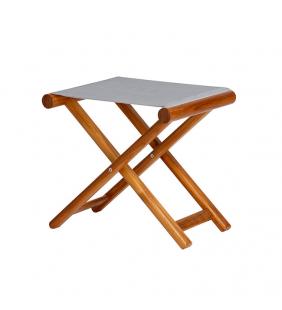Banqueta teca plegable