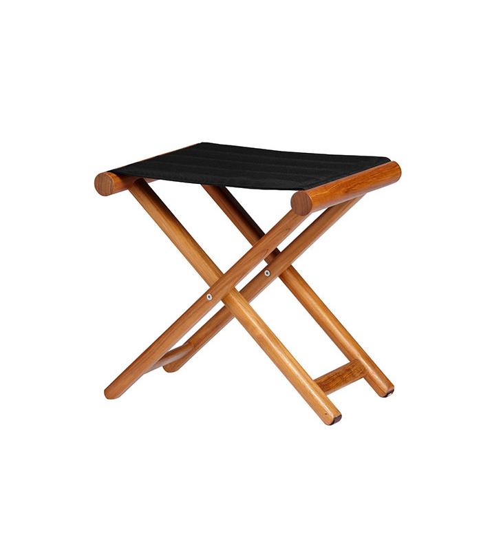 Banqueta teca plegable