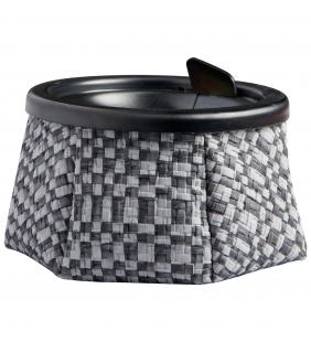 Cenicero rattan Chess con tapa y lastre