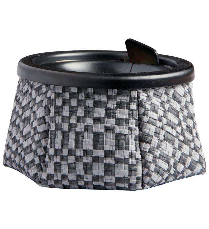Cenicero rattan Chess con tapa y lastre