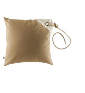 Set 2 fundas cojín anti viento beige waterproof con cabo y relleno
