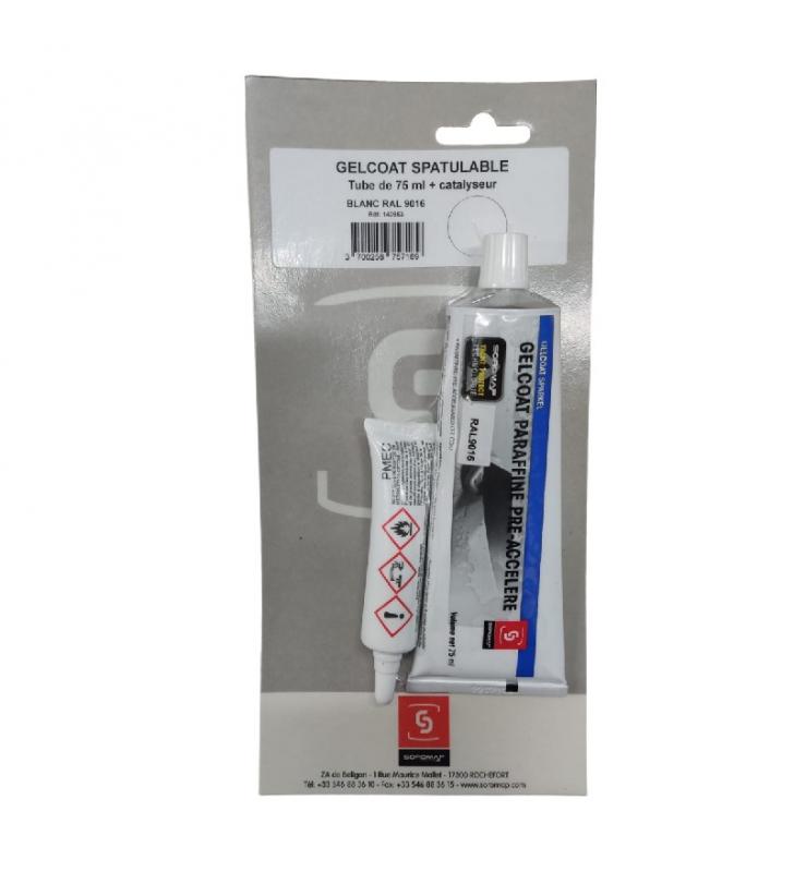 Gelcoat Espatulable Tubo 75ml + Catalizador
